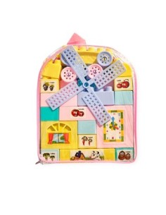 Mochila Pvc Mini Didactica 40 Bloques Sd17329 Pk01
