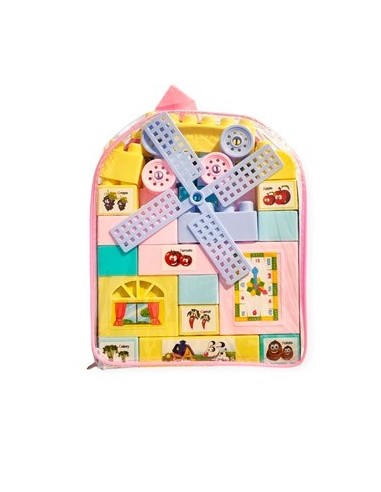 Mochila Pvc Mini Didactica 40 Bloques Sd17329 Pk01