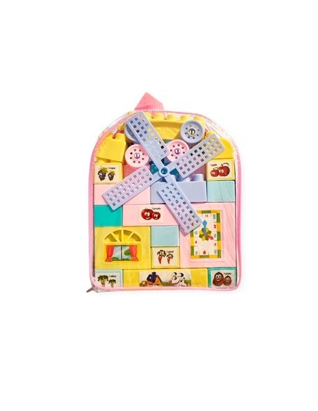 Mochila Pvc Mini Didactica 40 Bloques Sd17329 Pk01