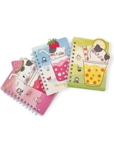 Libreta 11x9cm 60hj Fantasia C-espiral 25262-25691-25699-27093-27094-27096-27098 Col01