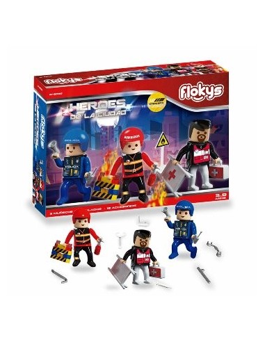 Flokys Heroes De La Ciudad 21 Pzas 01-2030 Dim05