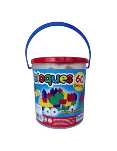 Bloques X60 Pzas En Balde Jugar 0410 Jug03 -b12-