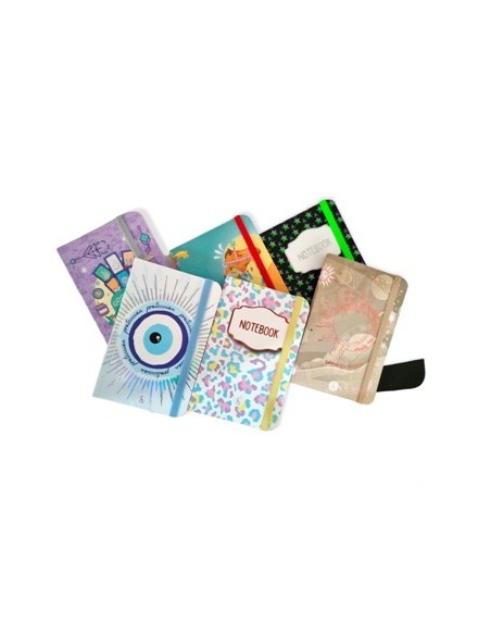 Libreta 9 5x14 5 C/elast. Binder Universo 1007-1006-1008 Rey02 (b12)