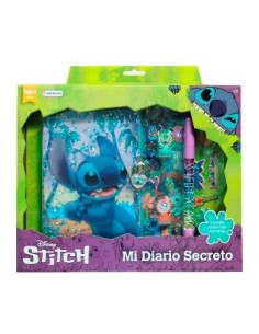 Mi Diario Secreto Stitch C-boligrafo + Sello +stickers Dmd00104 Tap02