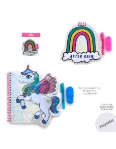 Cuaderno 15x21 Fantasia Holograf-liso Mod  Surt 15424-15425-15426-15427-15428 Tar02