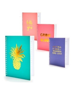 Libreta 12x10 C-esp T-dura Hoja Color Trendy 15462-15463-15464 Tar02