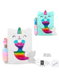 Cuaderno 15x21cm Peluche Fantasia C-boligrafo 15225-15226-15452-15449-15450-15451-15221-15224-15225 Tar02