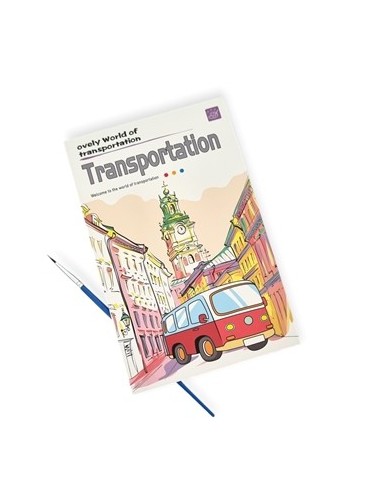 Libreta P/pintar C/acuarela +pincel X 12 Hjs 25646 Col01