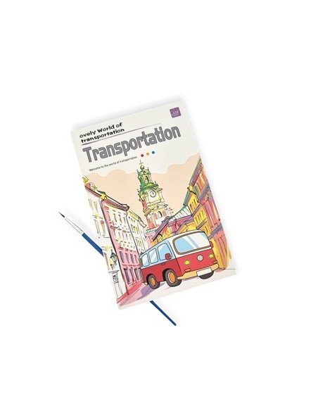 Libreta P/pintar C/acuarela +pincel X 12 Hjs 25646 Col01