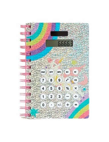 Libreta 18x13 5cm Holografica C-calculadora Bb20343 Sf01