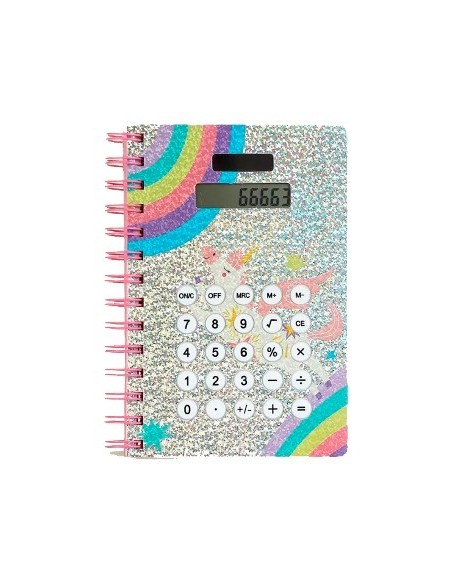 Libreta 18x13 5cm Holografica C-calculadora Bb20343 Sf01