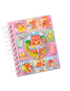 Libreta 10 5x8 5cm Capybara-labubu Tapa C-relieve Bb-56115 Sf01