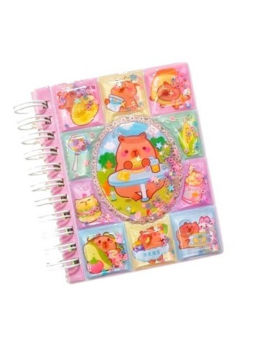 Libreta 10 5x8 5cm Capybara-labubu Tapa C-relieve Bb-56115 Sf01